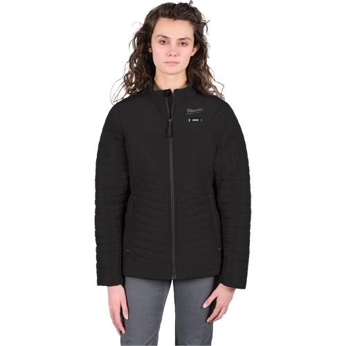Manteau chauffant M12 Axis avec pile, Femmes, Grand, Noir Planification Entrepots Molloy