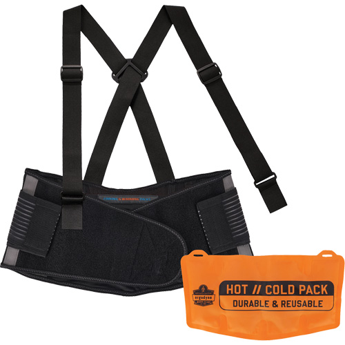 Proflex 1675 Back Support Brace with Cooling/Warming Pack, Spandex, X-Small Planification Entrepots Molloy