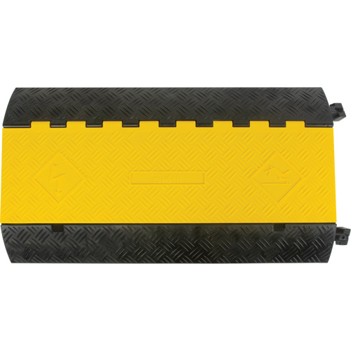 Polyurethane Cable Protector, 3 Channels, 35.43" L x 19.69" W x 3" H Planification Entrepots Molloy