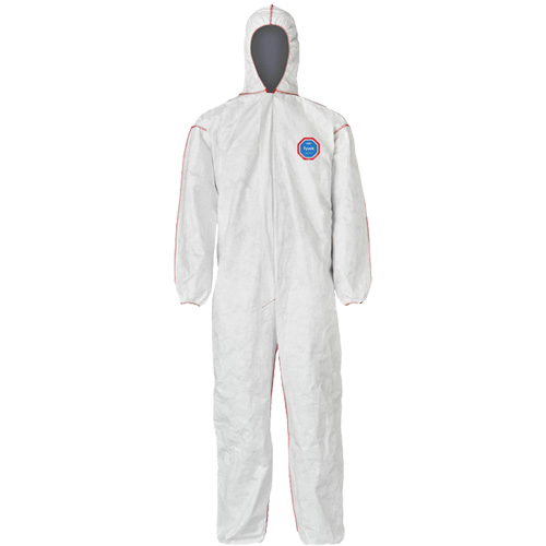 Combinaisons SFR avec cagoule, 2T-Grand, Blanc, Tyvek 400 Planification Entrepots Molloy