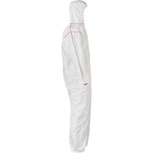 Combinaisons SFR avec cagoule, 2T-Grand, Blanc, Tyvek 400 Planification Entrepots Molloy