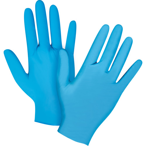 Vending Pack Disposable Gloves, Small, Nitrile, 4.5-mil, Powder-Free, Blue, Class 2 Planification Entrepots Molloy