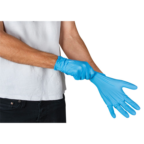Vending Pack Disposable Gloves, Small, Nitrile, 4.5-mil, Powder-Free, Blue, Class 2 Planification Entrepots Molloy