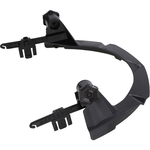 Support PBT V-Gard pour casques MSA &agrave; fente et bordure compl&egrave;te sans contr&ocirc;le des d&eacute;bris Planification Entrepots Molloy