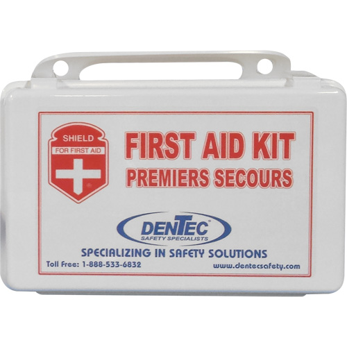 Trousse de premiers soins de base Shield, R&eacute;pond &agrave; la norme CSA Z1220-17 type 2 environnements &agrave; faible risque, Moyen (26-50 travailleurs) Planification Entrepots Molloy
