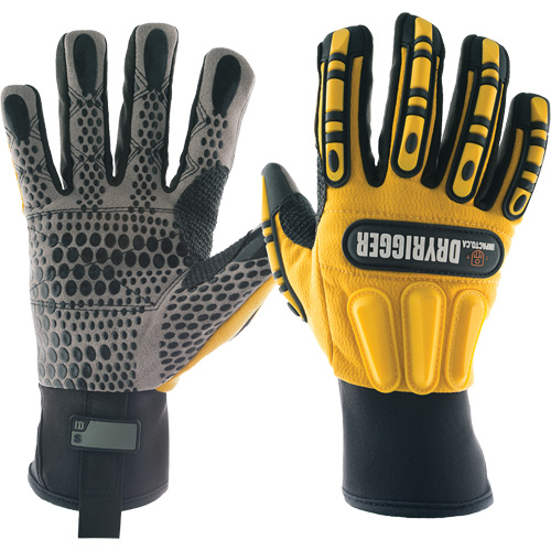 Gants The Original Dryrigger, 7/Petit, Paume en Su&egrave;de, Poignet &agrave; enfiler Planification Entrepots Molloy
