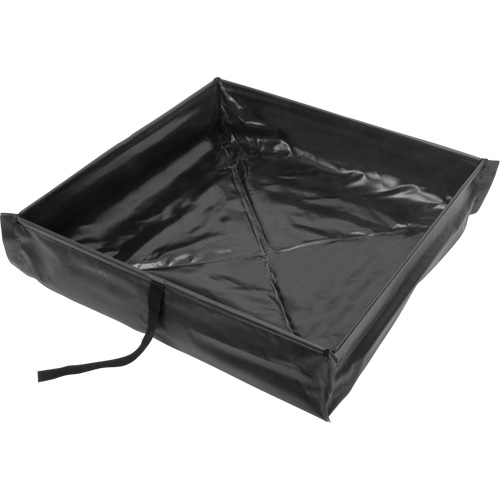 Berme de confinement des d&eacute;versements repliable &agrave; rouler, Capacit&eacute; 60 gal. US, 4' la x 4' lo x 6" h Planification Entrepots Molloy