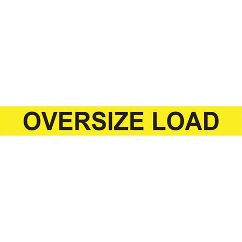 Oversize Load Heavy Haul Sign, Aluminum, 96" W x 12" H Planification Entrepots Molloy