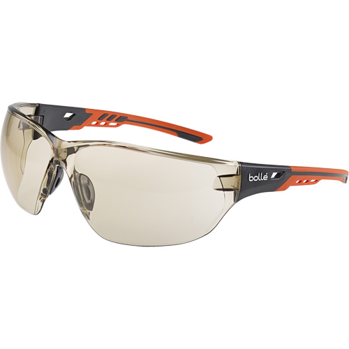 Lunettes de s&eacute;curit&eacute; enveloppantes NESS+, Lentille Cuivre, Antibu&eacute;e Planification Entrepots Molloy