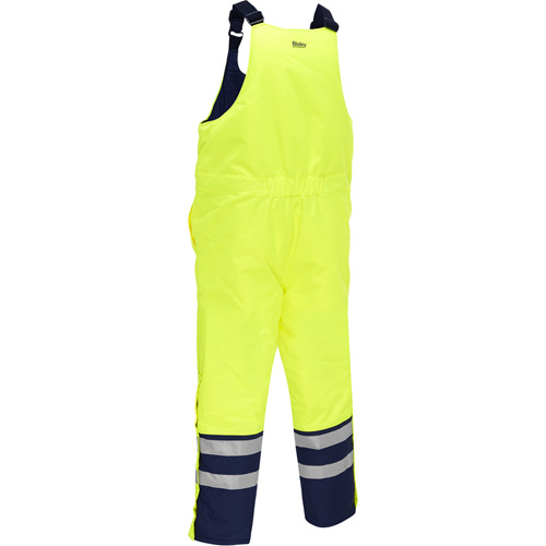 Salopette pour le froid extr&ecirc;me Bisley, Polyester, Petit, Jaune lime haute visibilit&eacute; Planification Entrepots Molloy