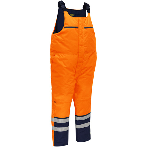 Salopette pour le froid extr&ecirc;me Bisley, Polyester, Petit, Orange haute visibilit&eacute; Planification Entrepots Molloy