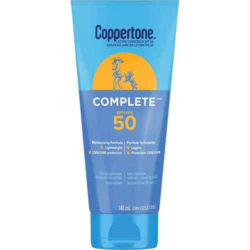 Protection solaire compl&egrave;te Coppertone, FPS 50, Lotion Planification Entrepots Molloy