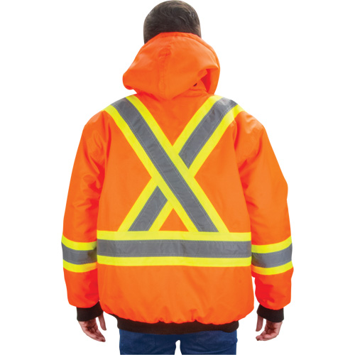 Waterproof 7-in-1 Winter Parka, High Visibility Orange, Medium Planification Entrepots Molloy