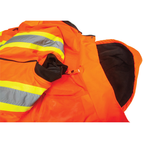 Waterproof 7-in-1 Winter Parka, High Visibility Orange, Medium Planification Entrepots Molloy