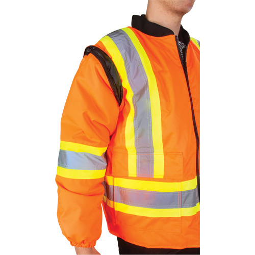 Waterproof 7-in-1 Winter Parka, High Visibility Orange, Medium Planification Entrepots Molloy