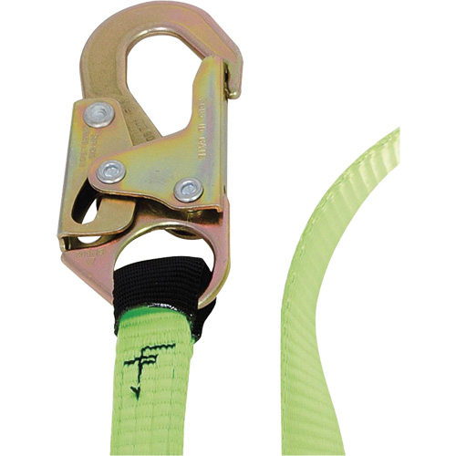 SA-54000-6 Shock Absorbing Lanyard, 6', Snap Hook Center, Snap Hook Leg Ends, Polyester Planification Entrepots Molloy