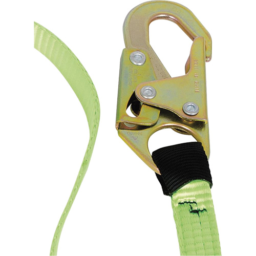 SA-54000-6 Shock Absorbing Lanyard, 6', Snap Hook Center, Snap Hook Leg Ends, Polyester Planification Entrepots Molloy