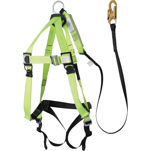 FBH-10000A5440-4 4' Class A Harness & Lanyard with 220 lbs. Capacity, Harness/Lanyard Combo Planification Entrepots Molloy