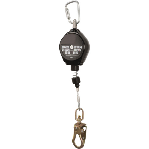SRL-73302-20LE Self-Retracting Lifeline, 20', Galvanized Steel, Swivel Planification Entrepots Molloy
