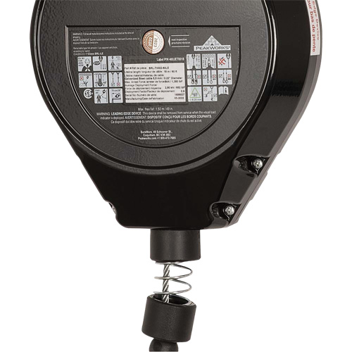 SRL-73302-60LE Self-Retracting Lifeline, 60', Galvanized Steel, Swivel Planification Entrepots Molloy