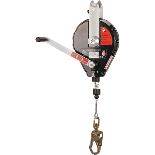SRL-73303-60 Cable Self-Retracting Lifeline with Recovery, 60', Galvanized Steel, Swivel Planification Entrepots Molloy
