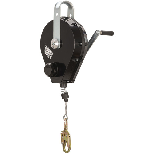 SRL-73303-96 Cable Self-Retracting Lifeline with Recovery, 96', Galvanized Steel, Swivel Planification Entrepots Molloy