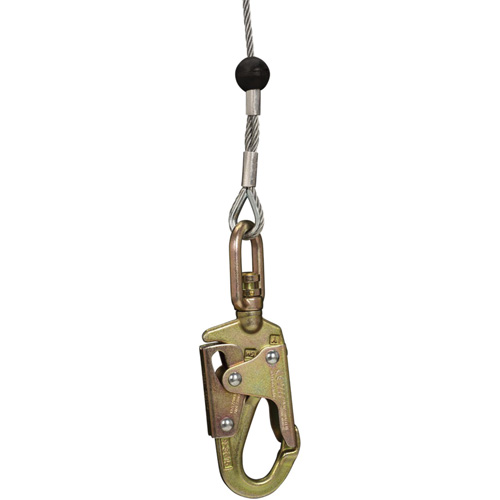 SRL-73303-96 Cable Self-Retracting Lifeline with Recovery, 96', Galvanized Steel, Swivel Planification Entrepots Molloy