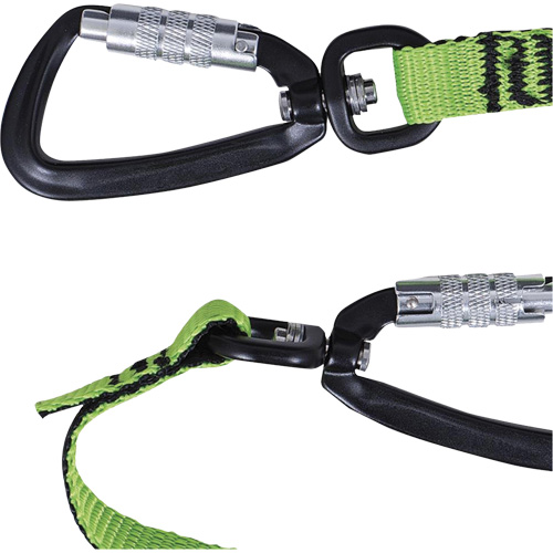 TT-9903 Slim Line Tool Lanyard, Bungee, Dual Carabiner Planification Entrepots Molloy