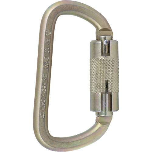 CP-03015-2 Zinc Plated Carabiner with 3/4" Gate Opening, Steel Planification Entrepots Molloy