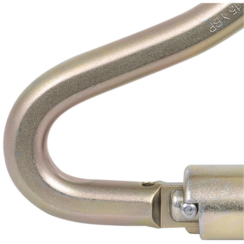 CP-04011-1 Zinc Plated Carabiner with 2" Gate Opening, Steel Planification Entrepots Molloy