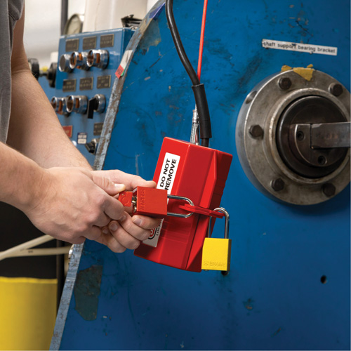 Velocity Plus Safety Lockout Padlock, Orange, Keyed Alike, Aluminum, 1-1/2" Width Planification Entrepots Molloy