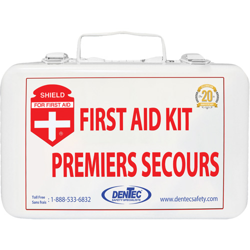 Trousse de premiers soins Shield, Colombie-Britannique/R&eacute;pond &agrave; la norme CSA Z1220-17 type 1 individuelle, Personnel (1 travailleur) Planification Entrepots Molloy