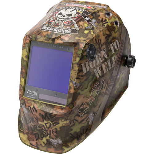 Masque de soudage VIKING 3350 Born To Weld, 3,74" lo x 3,34" la Champ de vision, Teinte 5 - 13 Planification Entrepots Molloy
