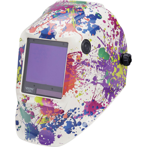 VIKING 3350 Creative Spark Welding Helmet, 3.74" L x 3.34" W View Area, 5 - 13 Shade Range Planification Entrepots Molloy