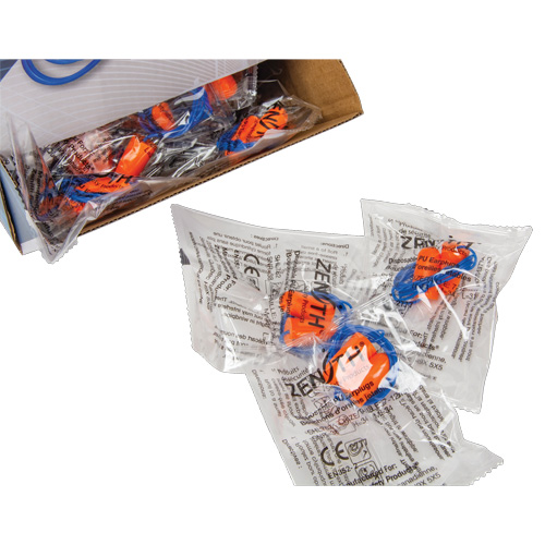 Bouchons d'oreilles en mousse, Paire - Sac en poly, Avec cordon Planification Entrepots Molloy