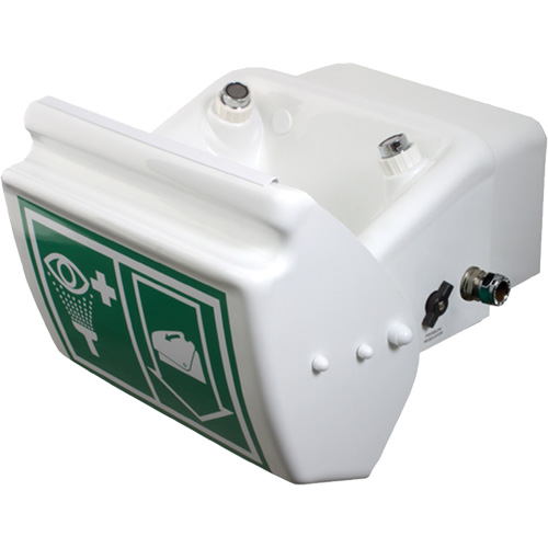 Eye/Face Wash, Wall-Mount Installation, Plastic Bowl Planification Entrepots Molloy