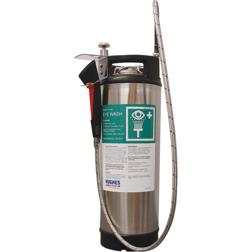Douche d'urgence ind&eacute;pendante et portable, Pressuris&eacute;, Capacit&eacute; 4 gal., Conformit&eacute; Aucune Planification Entrepots Molloy