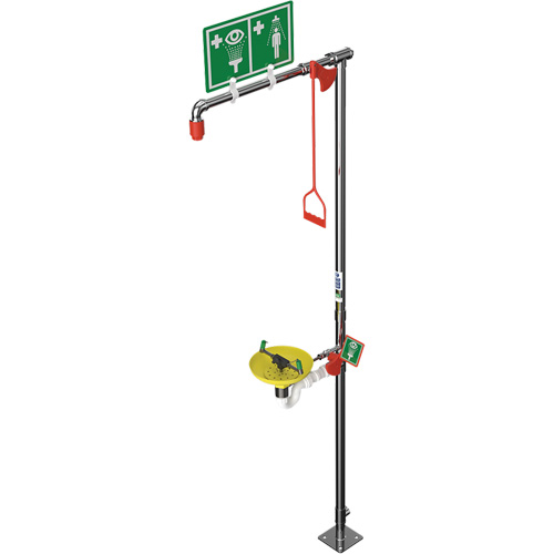 Combination Shower with Open ABS Bowl & Top Inlet, Pedestal Planification Entrepots Molloy