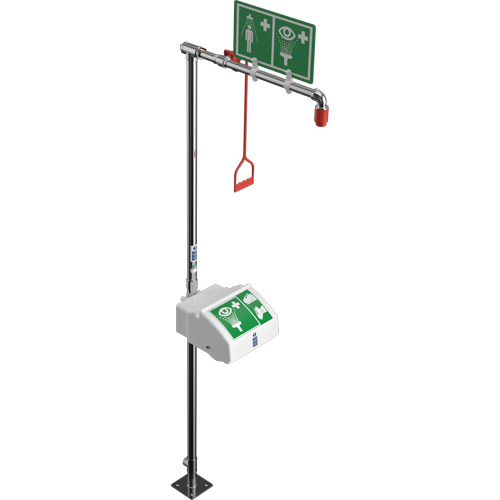 Combination Shower with Closed ABS Bowl & Bottom Inlet, Pedestal Planification Entrepots Molloy