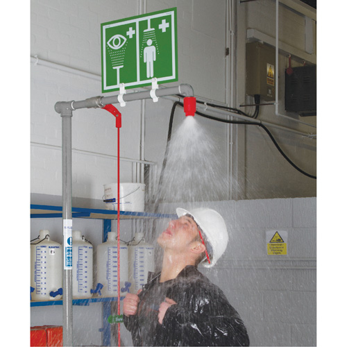 Combination Shower with Closed ABS Bowl & Top Inlet, Pedestal Planification Entrepots Molloy