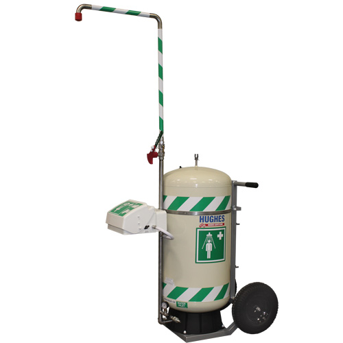 Mobile Self-Contained Emergency Safety Shower with Eye & Face Wash, 30 gal. Capacity, Meets None Planification Entrepots Molloy
