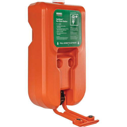 Poste de douche oculaire portable autonome, Aliment&eacute; par gravit&eacute;, Capacit&eacute; 10 gal., Conformit&eacute; ANSI Z358.1 Planification Entrepots Molloy