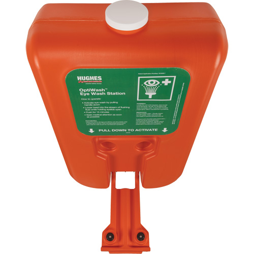 Poste de douche oculaire portable autonome, Aliment&eacute; par gravit&eacute;, Capacit&eacute; 10 gal., Conformit&eacute; ANSI Z358.1 Planification Entrepots Molloy