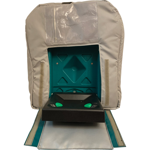Enveloppe isol&eacute;e pour douche oculaire de 16 gallons aliment&eacute;e par gravit&eacute; Planification Entrepots Molloy