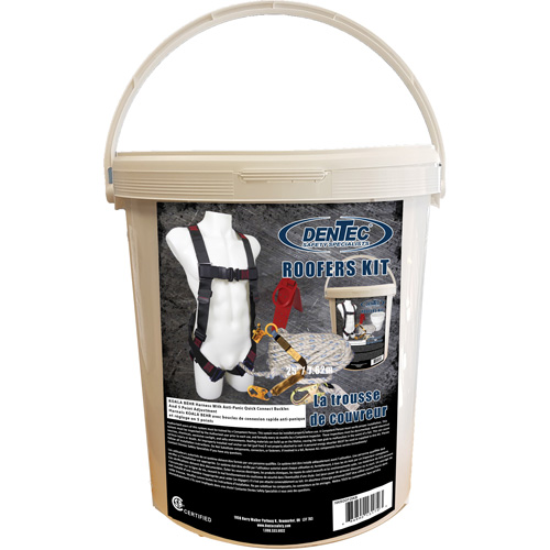 Koala Behr Roofer's Kit with 25' Rope, CSA Certified, Class A, Large/Medium/X-Large, 310 lbs. Cap. Planification Entrepots Molloy