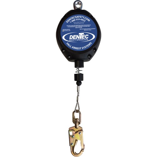 Cable Self Retracting Lanyard with Composite Housing, 30', Swivel Planification Entrepots Molloy