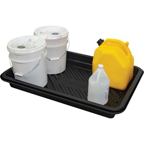 Spill Tray, 24" L x 36" W x 4.5" H, 18 US gal. Spill Capacity Planification Entrepots Molloy
