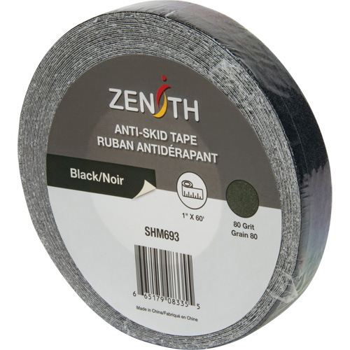 Anti-Skid Tape, 1" x 60', Black Planification Entrepots Molloy