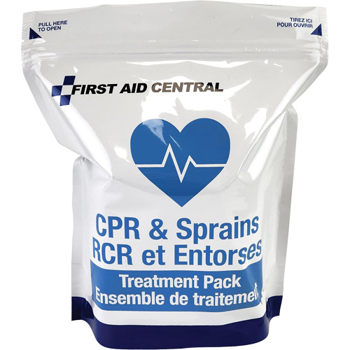 9-Piece CPR & Sprains Refill Pack for Emergency Response First Aid Kit Planification Entrepots Molloy