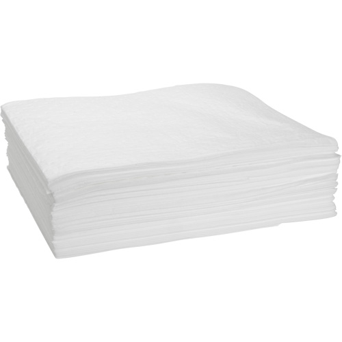 Bonded Sorbent Pad, Oil Only, 15" x 19", 10 gal. Absorbancy Planification Entrepots Molloy
